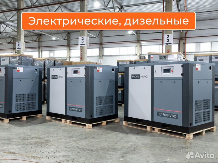 Винтовые компрессоры 0,45 - 10 м3/мин