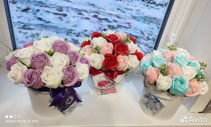 Букет мыльных роз
