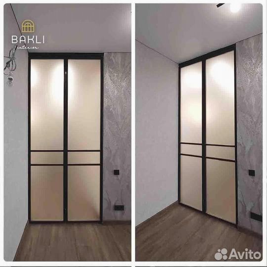 Раздвижные перегородки Лофт, двери-купе