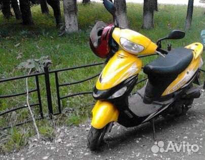 Скутер двухместный,80куб обмен на электровелосипед