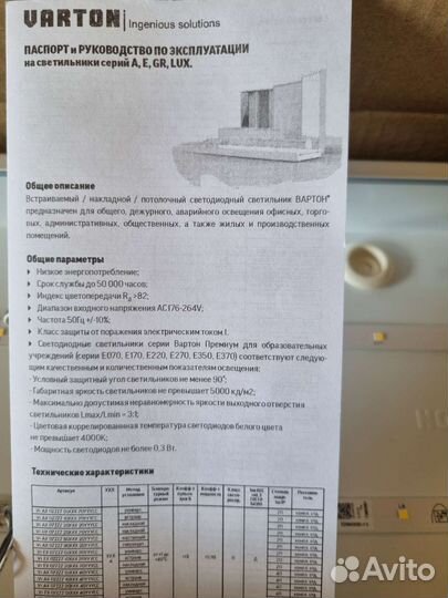 Светодиодные светильники