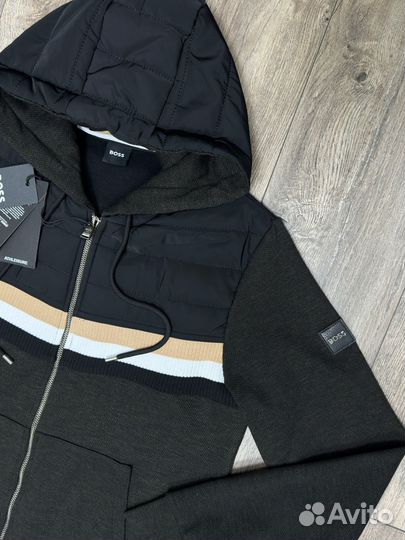 Мужская кофта куртка Hugo Boss с капюшоном