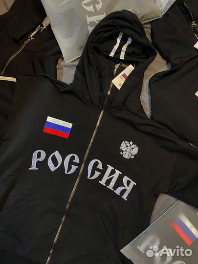 Зип худи Россия с балаклавой арт 8132