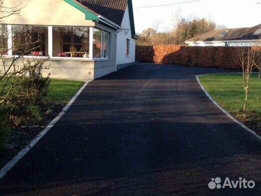 Асфальтирование, укладка бордюров, поребриков