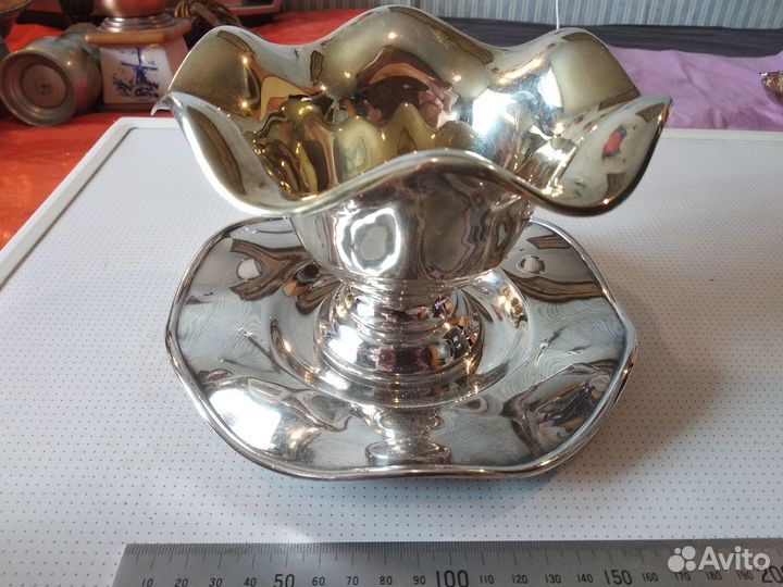 Фруктовница. глубокое серебрение. Швеция. если бу