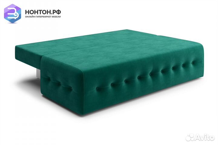 Диван еврокнижка Сити изумрудный