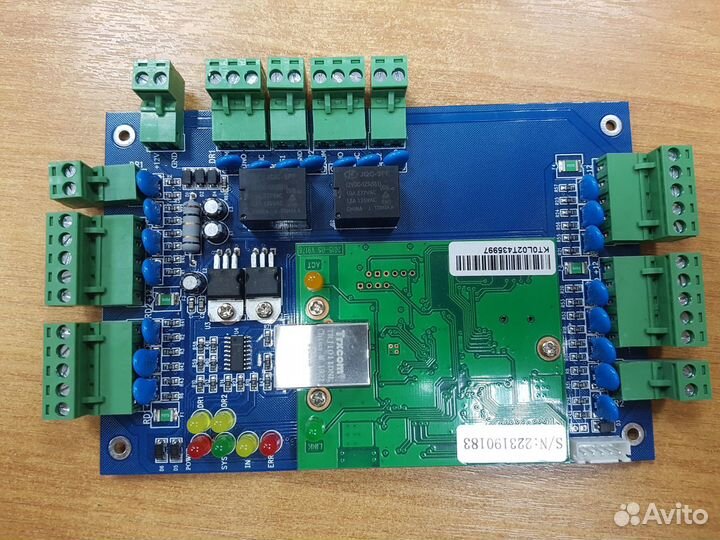 Контроллер управления 2-мя дверьми, сетевой