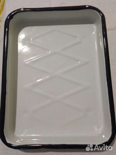 Лоток эмалированный, форма для запекания