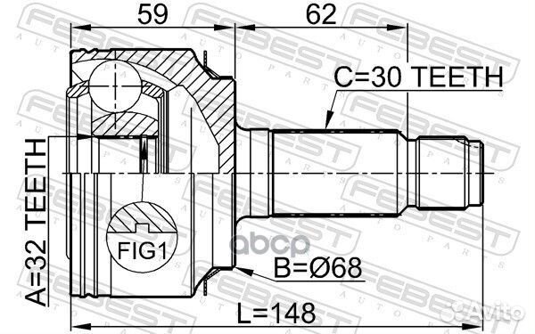 Шрус 0310-RE20 0310-RE20 Febest