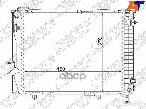 Радиатор Mercedes-Benz E-Class 84-95 MB00011 Sat