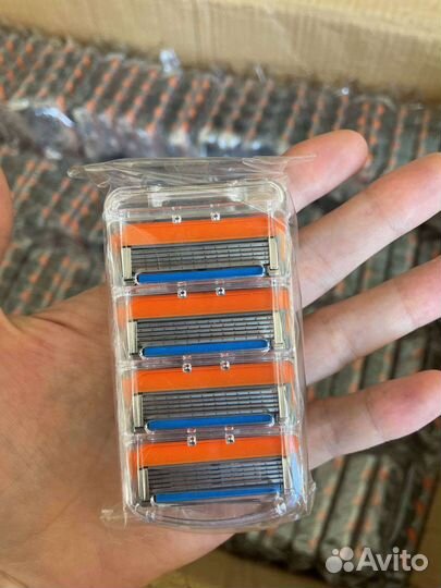 Кассеты лезвия для бритв Gillette fusion