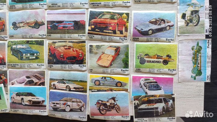 Вкладыши от жвачек