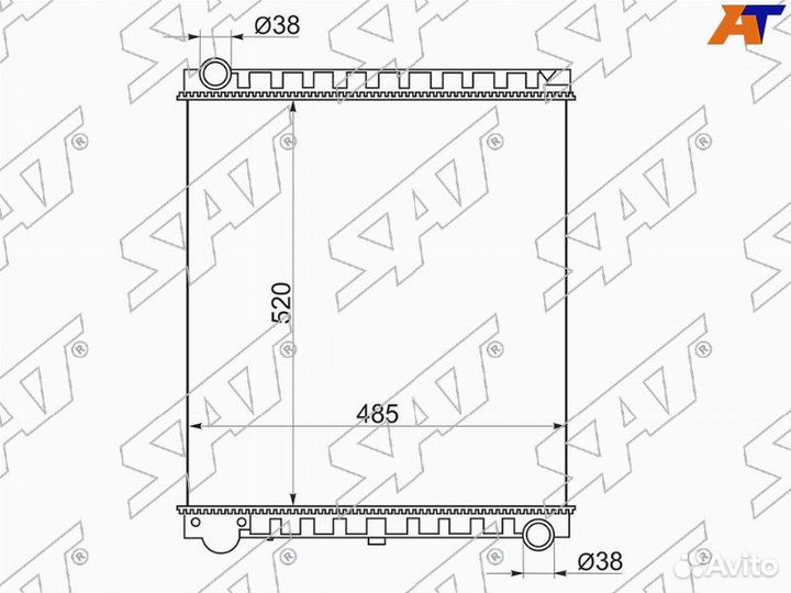 Радиатор Mazda Titan 89-00