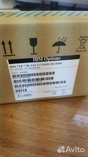 Новые Жесткие диски IBM 81Y9690 1TB 2.5