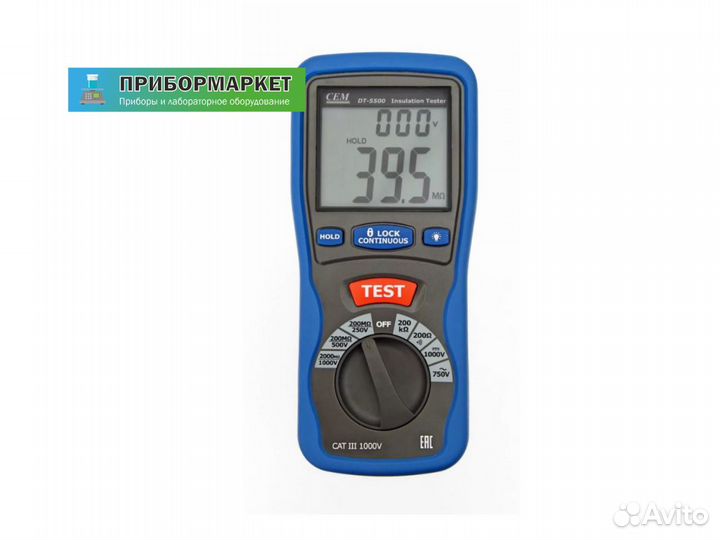 Цифровой мегаомметр CEM DT-5500