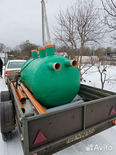 Септик 3х камерный Гринсток