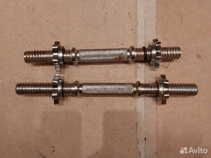 Грифы гантельные металл и металлопластик