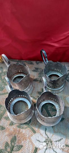 Подстаканники Космос мельхиор СССР