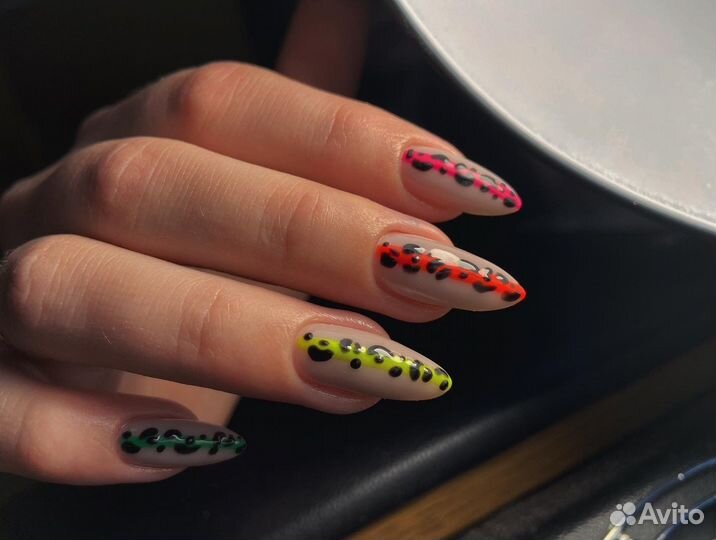 Маникюр гель лак наращивание