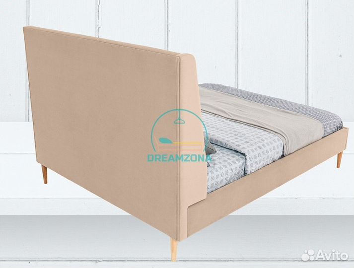 Кровать Кари с мягким изголовьем в рассрочку