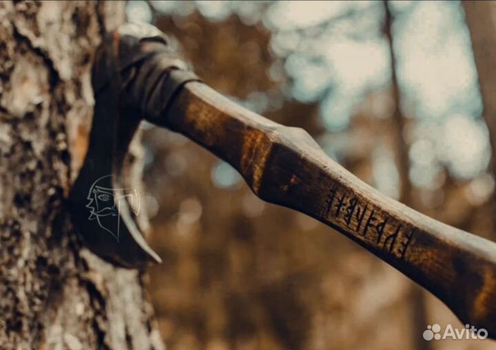 Топор ручной работы кованый Варяг
