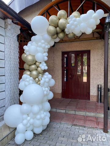 Оформление магазина шарами гирлянда из шаров