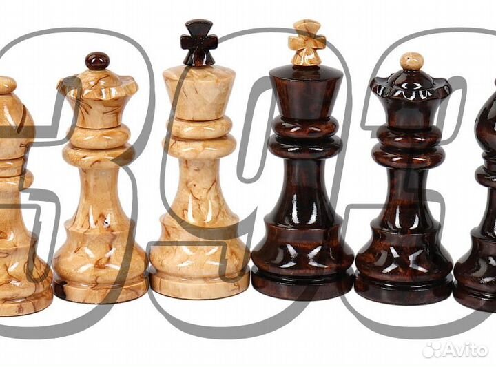 Шахматные фигуры Карельская берёза (малые) (53184)