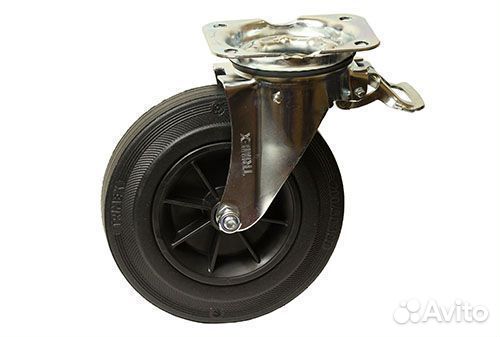 Колесо поворотное 200 мм с тормозом (Германия)
