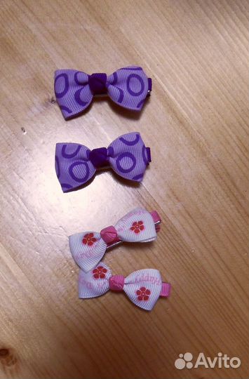 Резинки бамбоны Резинки-ободки Бант роза Гребешки