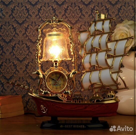 Светильник с Часами с Будильником