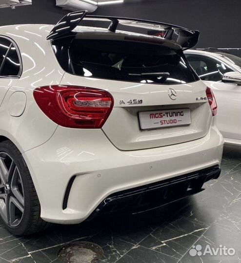 Диффузор в стиле A45 Amg для Mercedes A-class