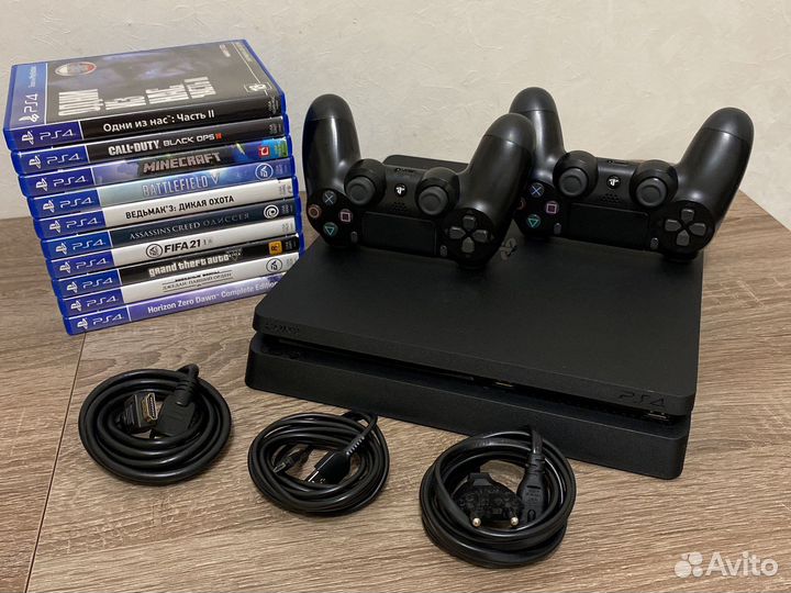 Sony playstation 4 slim с играми
