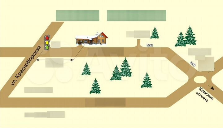 Коттедж 230 м² на участке 10 сот.