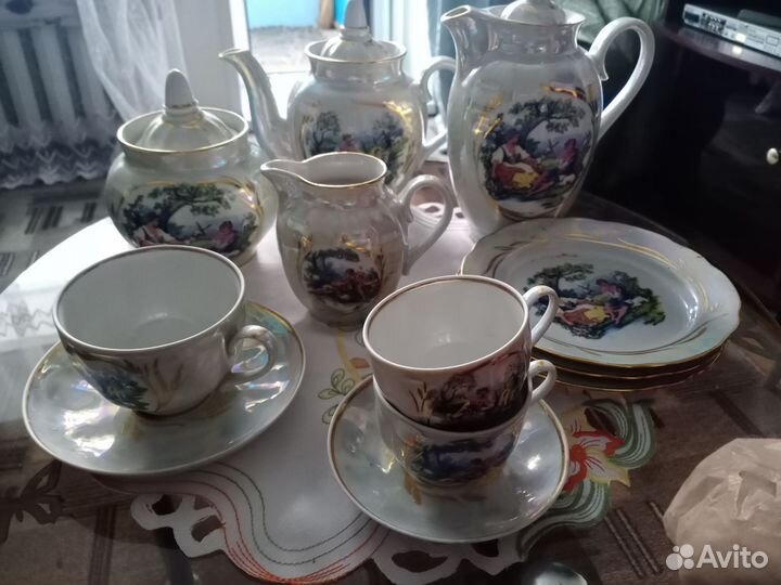 Сервизы чайные фарфоровые СССР