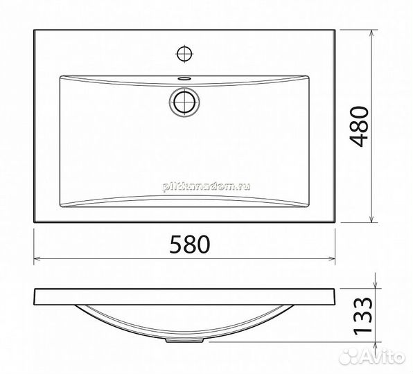 Florentina Умывальник Анита 58