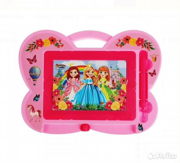 Доска для рисования принцессы, магнитная, ч/б, B13