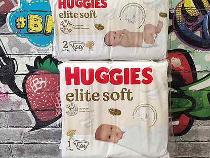 Подгузники Huggies elite soft