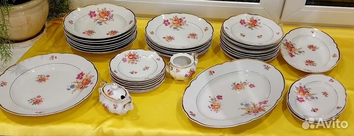 Cmielow Польша 1957 г. Столовый сервиз 37 пред