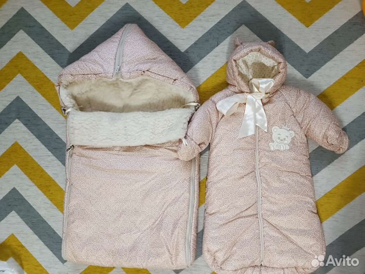 Конверт на выписку зимний для мальчика или девочки