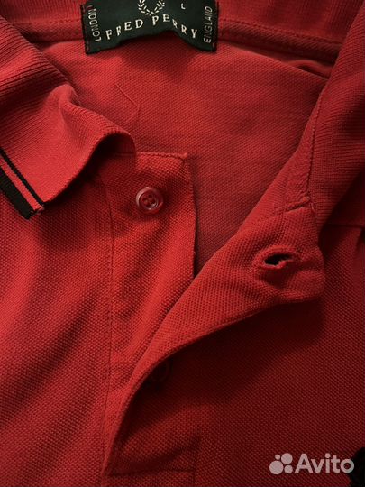 Поло fred perry красное