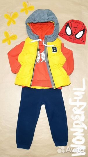 Рост 92-98 Комплект фирменной одежды для мальчика