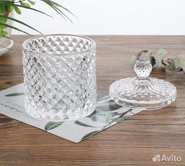 Конфетница сахарница ваза с крышкой