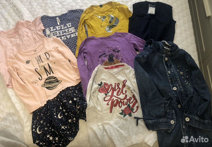 Вещи пакетом на девочку 122-128