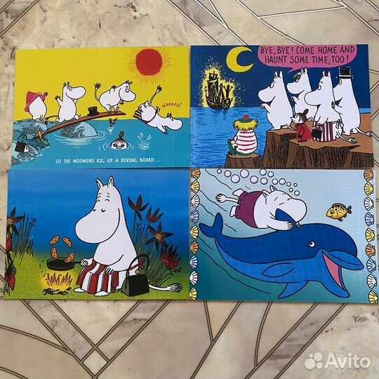 Набор открыток Муми-тролли 19 штук