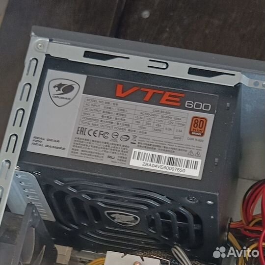 Блок питания cougar vte 600 600w