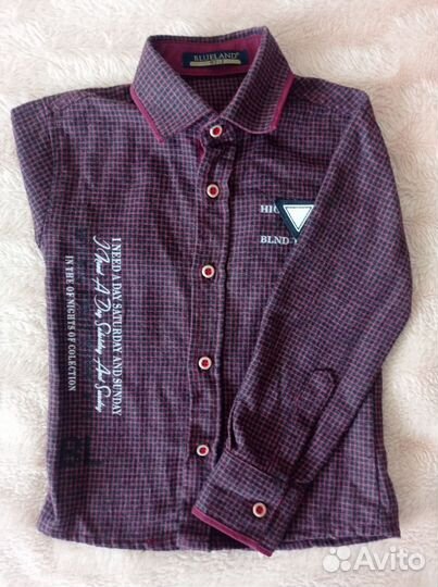 Рубашка на мальчика 92