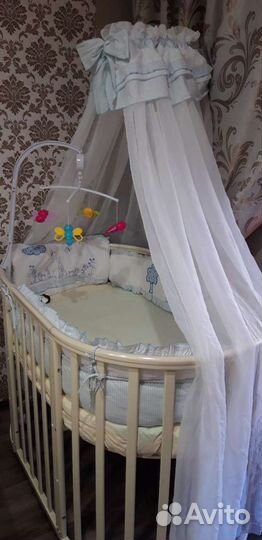 Балдахин, бортики в детскую кроватку