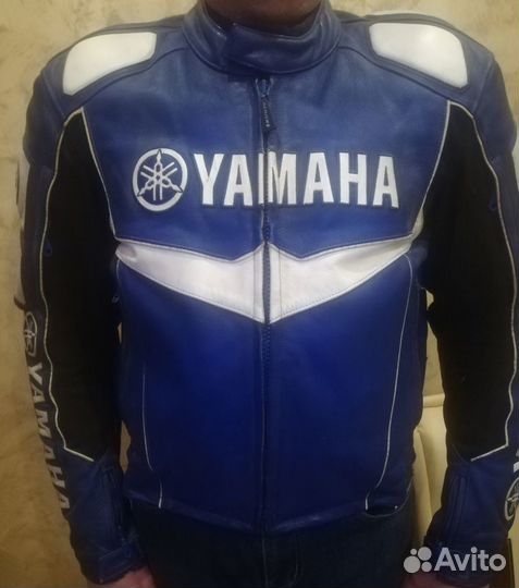 Мотокуртка кожаная yamaha