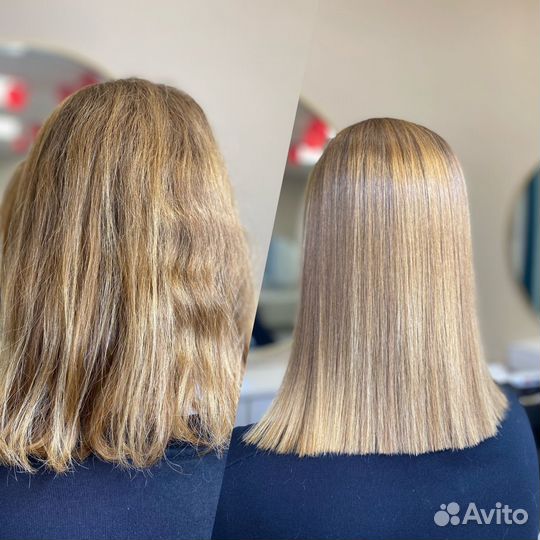 Кератиновое выпрямление волос ботокс волос