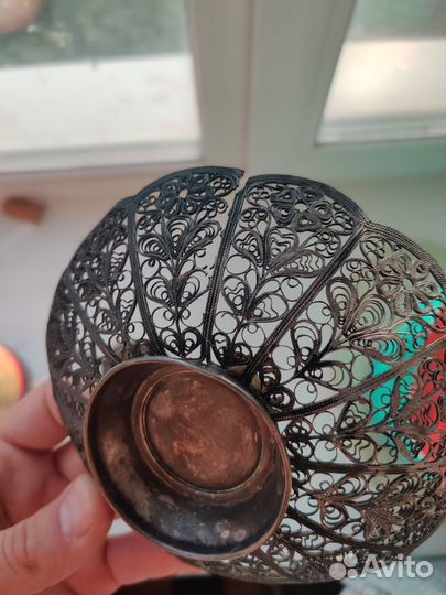 Подстаканник и конфетница Скань СССР